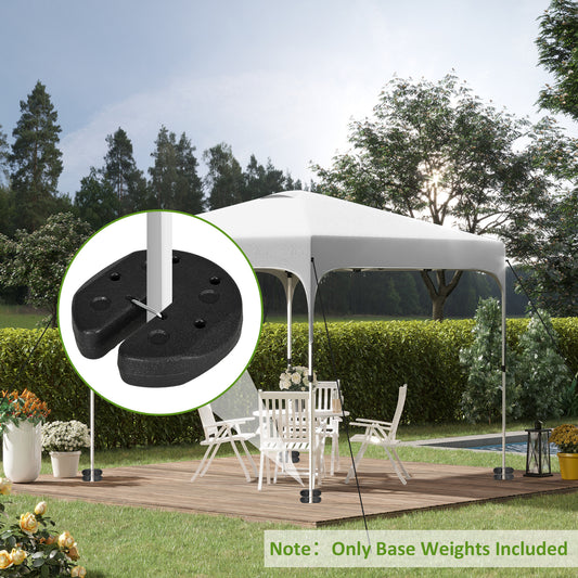 Outsunny Gazebo Weights Set of 16, 48KG Weights for Gazebo Legs with Reinforce Pins and Carry Belt, for Gazebos Shelters Marquees Tents