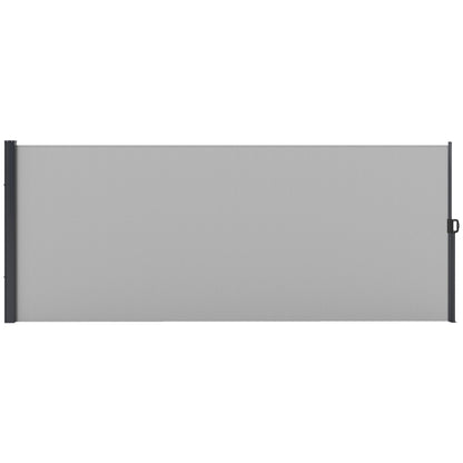 Outsunny 400 x x 160cm Retractable Side Awning - Light Grey