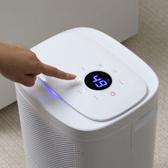 HOMCOM 10L/Day 2200ML Portable Quiet Dehumidifier with WiFi Smart App Control, Electric Moisture Air Dehumidifier for Home Laundry Basement