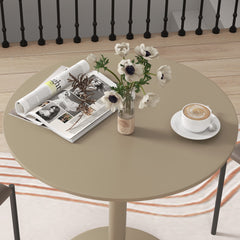 HOMCOM 75H x â70cm Two-Person Minimalistic Dining Table - Light Brown