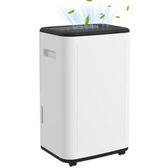 HOMCOM 6000mL Portable Dehumidifier with 24H Timer, 3 Dehumidifying Modes, 20L/Day, for Home Laundry Basement