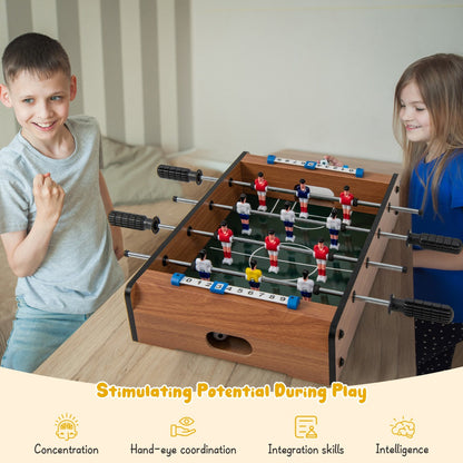 Mini Football Table for Double Player-Brown