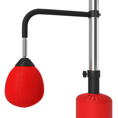 HOMCOM 3-in-1 Boxing Punching Bag, Freestanding with 2 Speed Bals, 360√Ç¬∞ Reflex Bar, 160-230cm Adjustable Height, Red