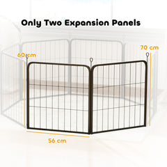 PawHut 2 Piece Dog Pen Expansion Pack for 60cm High Animal Pen with 3 Connecting Stakes