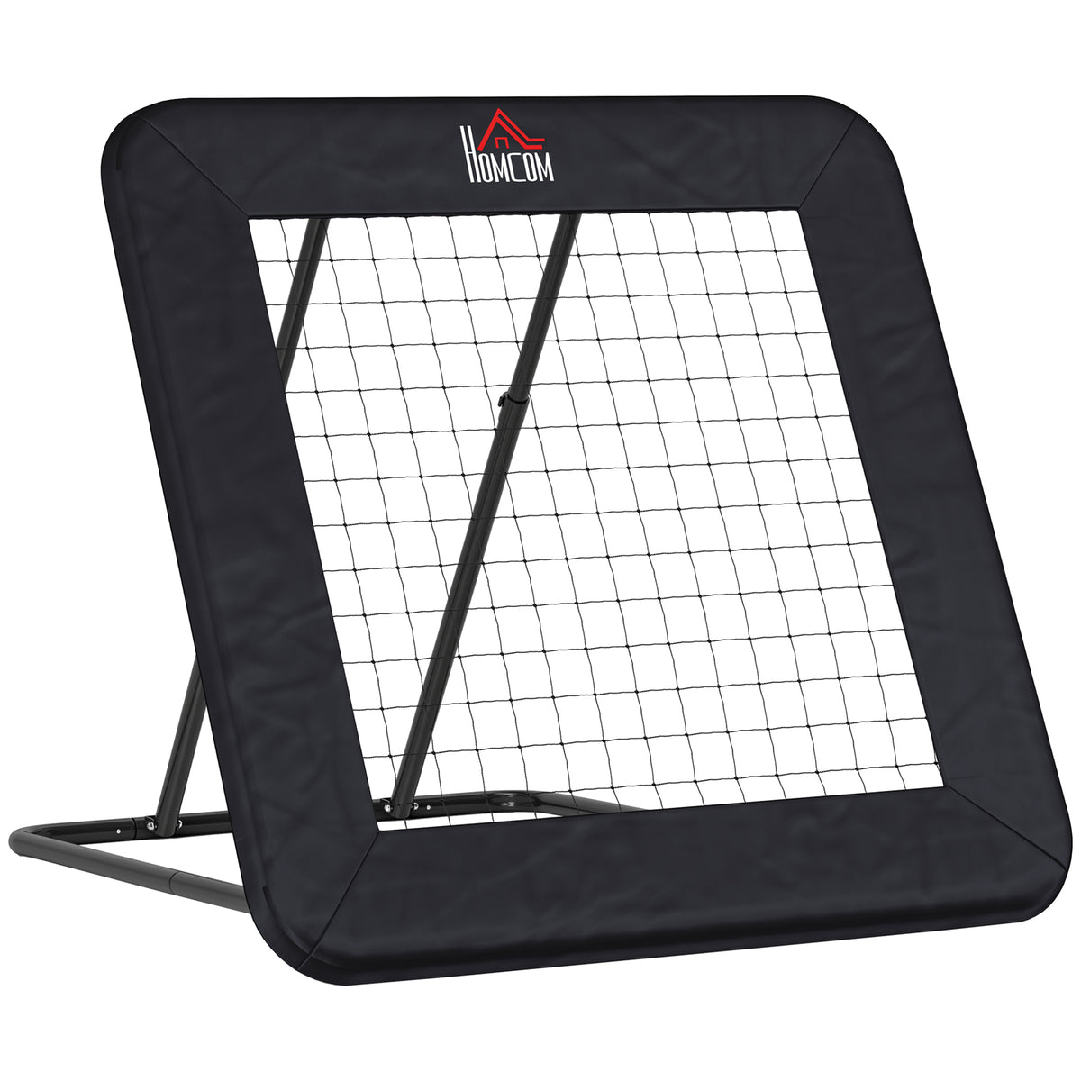 HOMCOM Football Training Net Target Goal, with Adjustable Angles - Black