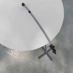 Outsunny 2.7m Cantilever Parasol, with Cross Base - Grey