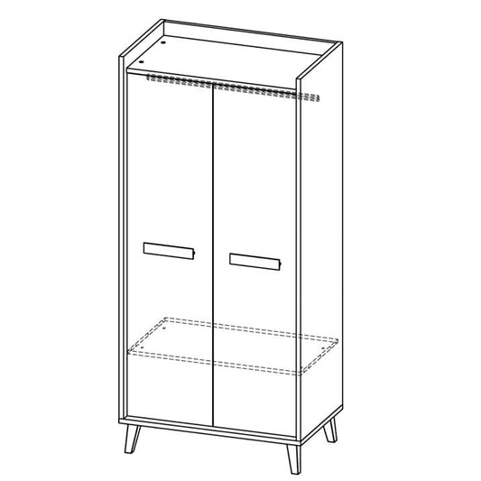 Werso W1 Hinged Wardrobe 90cm