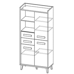 Werso W3 Tall Cabinet 90cm