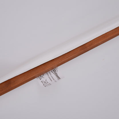Outsunny 2.7m Elegant Wooden Frame Parasol Umbrella - White