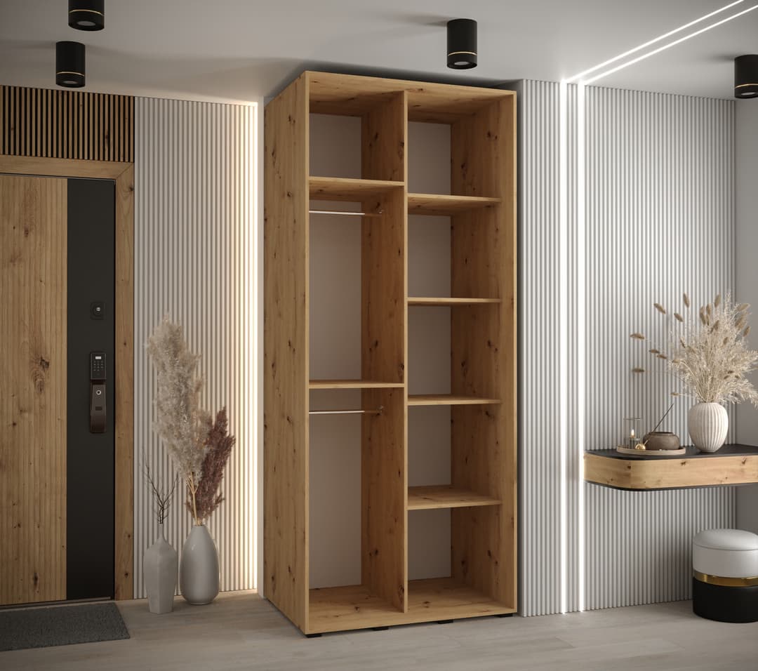 Cannes VI Sliding Door Wardrobe 100cm