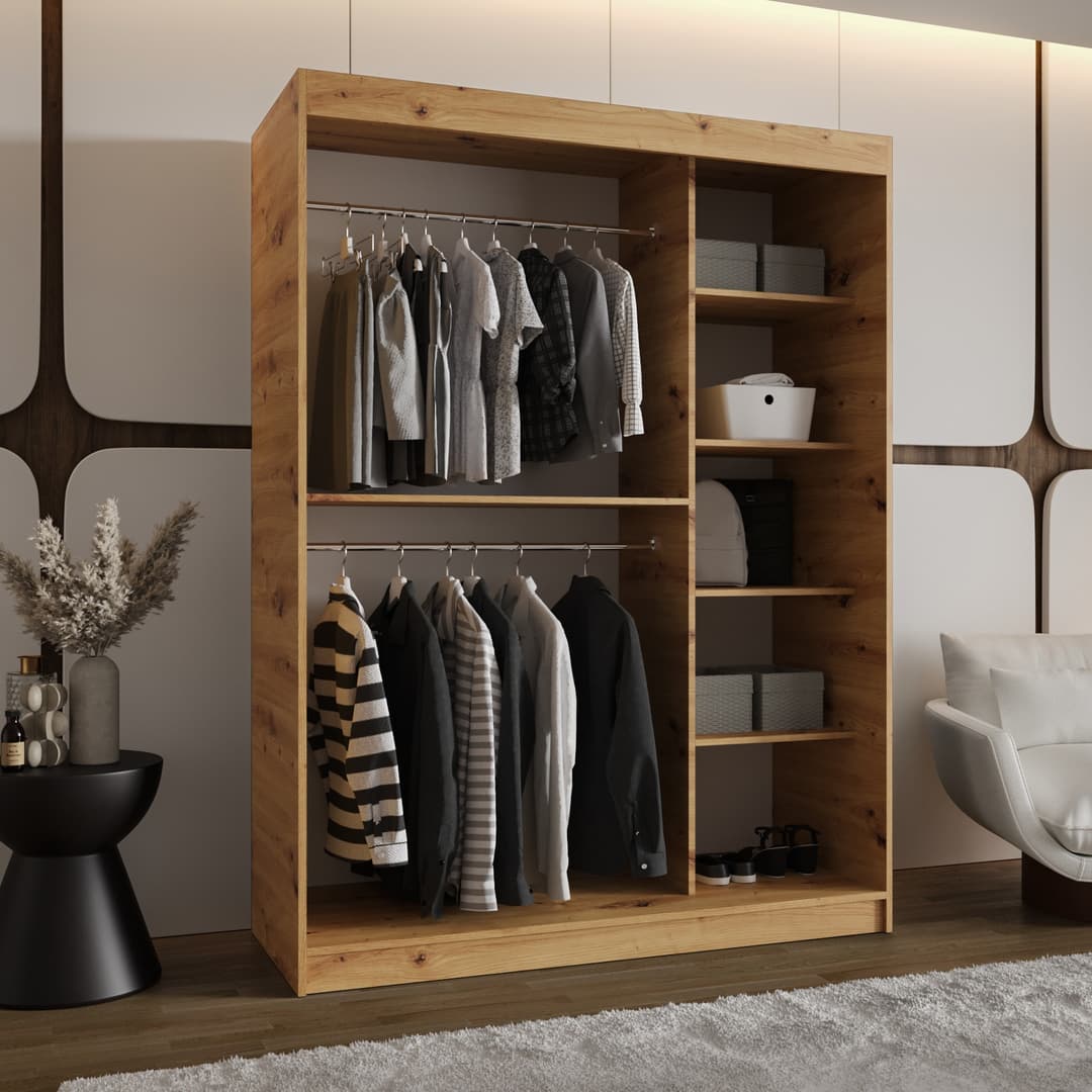 Moka Sliding Door Wardrobe 150cm