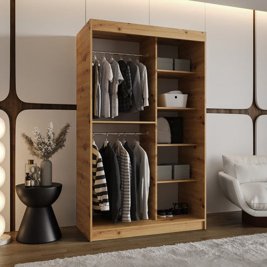Moka Sliding Door Wardrobe 120cm