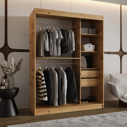 Moka Sliding Door Wardrobe 150cm