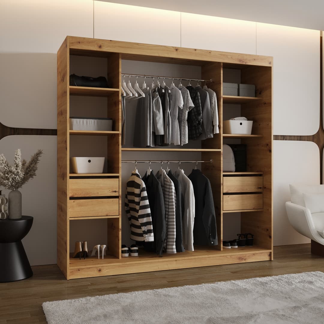Milo Sliding Door Wardrobe 200cm