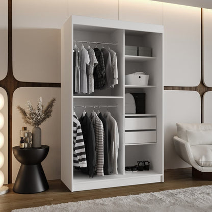 Moka Sliding Door Wardrobe 120cm