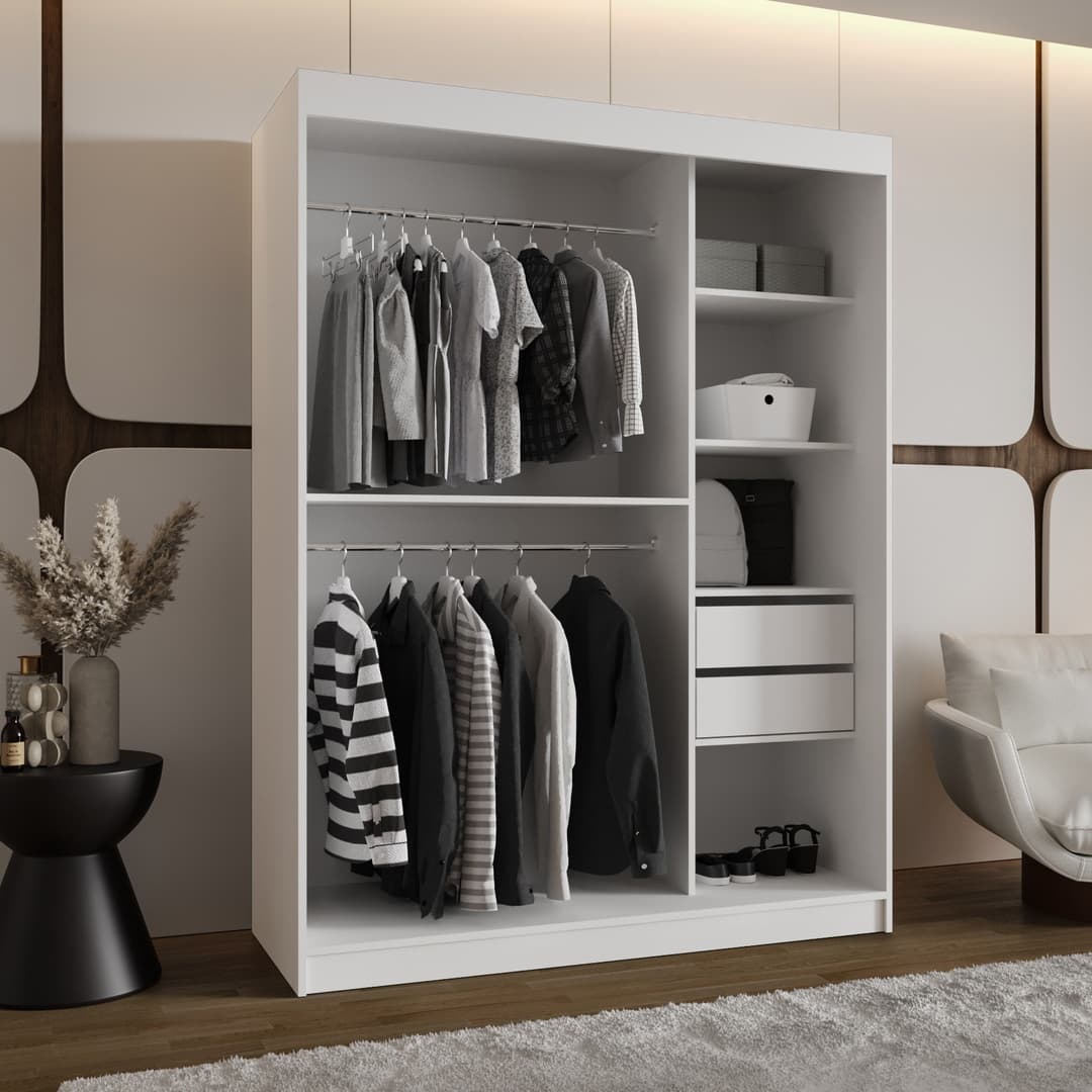 Moka Sliding Door Wardrobe 150cm