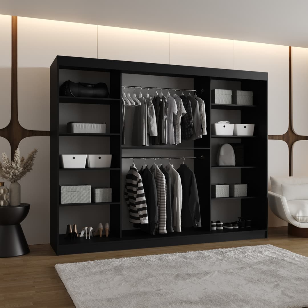 Moka Sliding Door Wardrobe 250cm