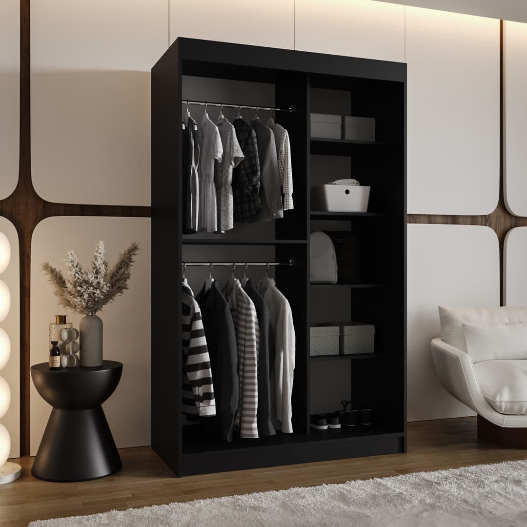 Moka Sliding Door Wardrobe 120cm
