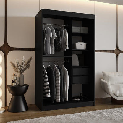 Moka Sliding Door Wardrobe 120cm