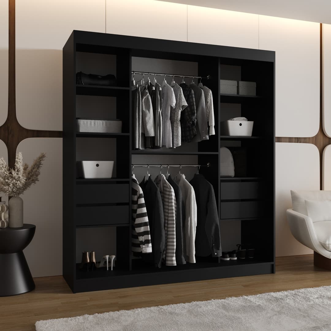 Lucy Sliding Door Wardrobe 180cm