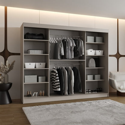 Moka Sliding Door Wardrobe 250cm