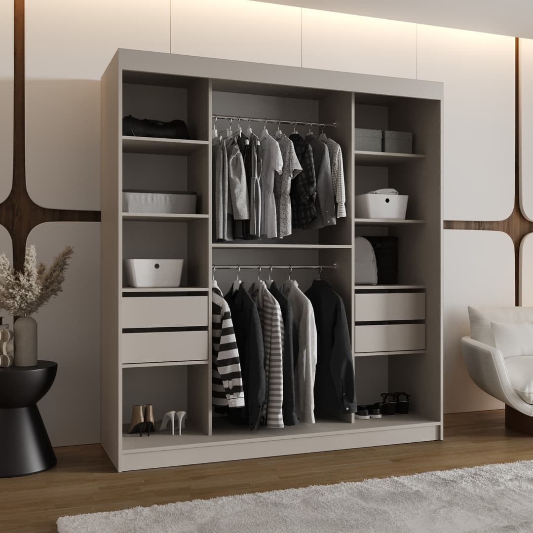 Lucy Sliding Door Wardrobe 180cm