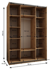 Trosa III Sliding Door Wardrobe 180cm