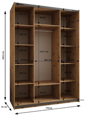 Trosa III Sliding Door Wardrobe 170cm