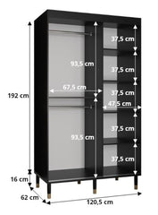 Mora Sliding Door Wardrobe 120cm