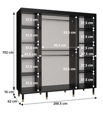 Tromso I Sliding Door Wardrobe 200cm