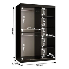 Marsylia I Sliding Door Wardrobe 120cm