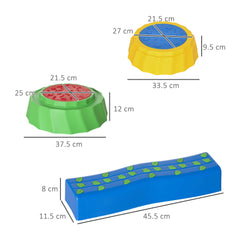 Outsunny Eight-Piece Kids Stepping Stones, with Non-Slip Surface & Bottom, for Toddlers - Multicoloured