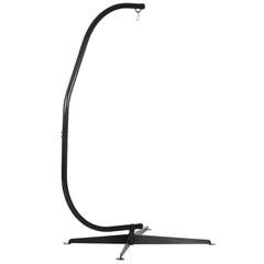 Outsunny Hanging Hammock Stand Hammock Chair Stand C Stand Steel Heavy Duty Stand for Hanging Hammock Air Porch Swing Chair Indoor Outdoor (Only Construction)