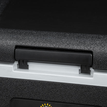 Outsunny 50L Car Refrigerator, Portable Compressor Car Fridge Freezer, Electric Cooler Box with 12/24V DC and 110-240V AC for Camping, Driving, Picnic, Down to -20√¢‚Äû∆í