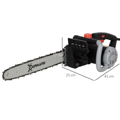 DURHAND 1600W Electric Chainsaw with Double Brake, Tool-Free Chain Tensioning and 16inch Guide Bar and Chain, Power Saw to Cut Wood, Auto Chain Lubrication