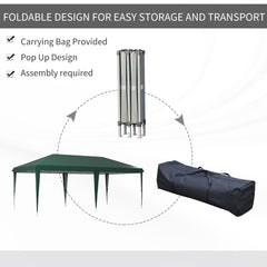 Outsunny 6 x 3 m Pop-Up Steel Frame Gazebo - Green