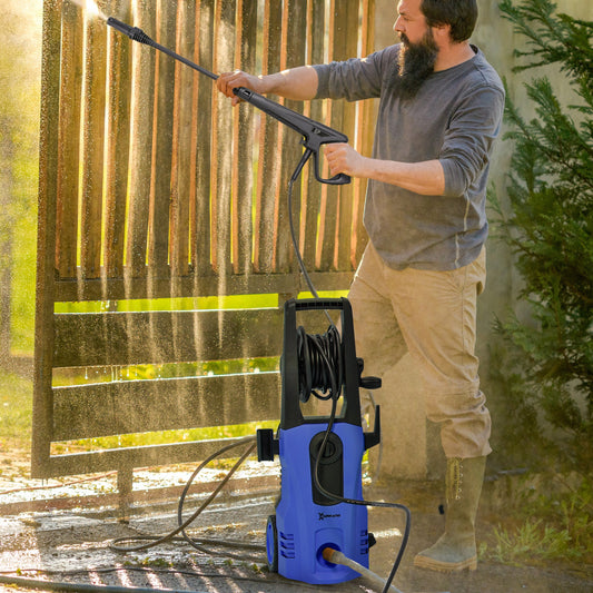 DURHAND 1800W High√Ç Pressure√Ç Washer, 150 Bar Pressure, 510 L/h Flow, High-Performance Portable Power Jet Wash Cleaner Blue