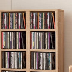 HOMCOM Set of Two 102 CD Storage Units - Wood-Effect