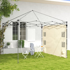 Outsunny 195 x 295cm Replacement Gazebo Sidewall - Beige