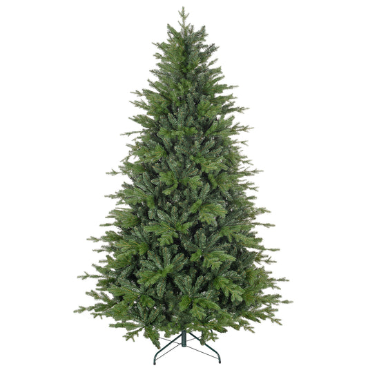 HOMCOM 7ft Bare Artificial Christmas Tree, with 2445 Tips - Green