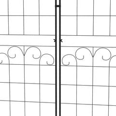 Outsunny Metal Trellis Set of 2, Garden Trellis for Climbing Plants Support Frames, Floral Design