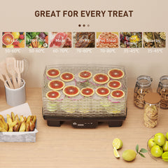 HOMCOM 40-70√¢‚Äû∆í Six-Tray Food Dehydrator - Black