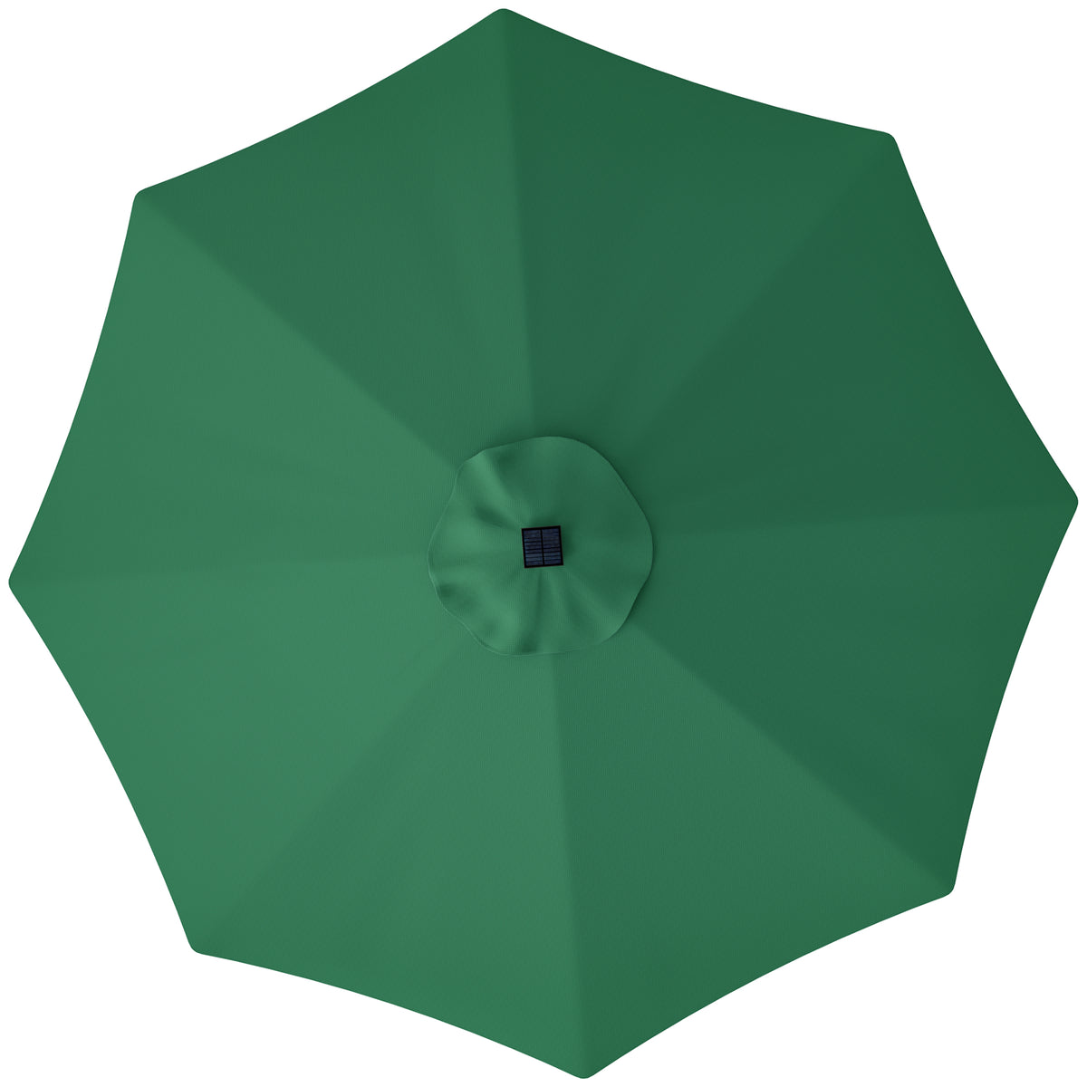 Outsunny 3 m Replacement Parasol Canopy with Top Vent, UPF 50+ Garden Parasol Replacement Canopy, 8 Rib Parasol Cover Replacement Fits Various Frames, Green