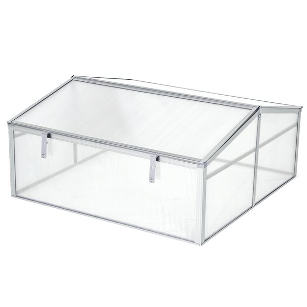 100L X 100W Cm 100cm PC Board Greenhouse - Transparent