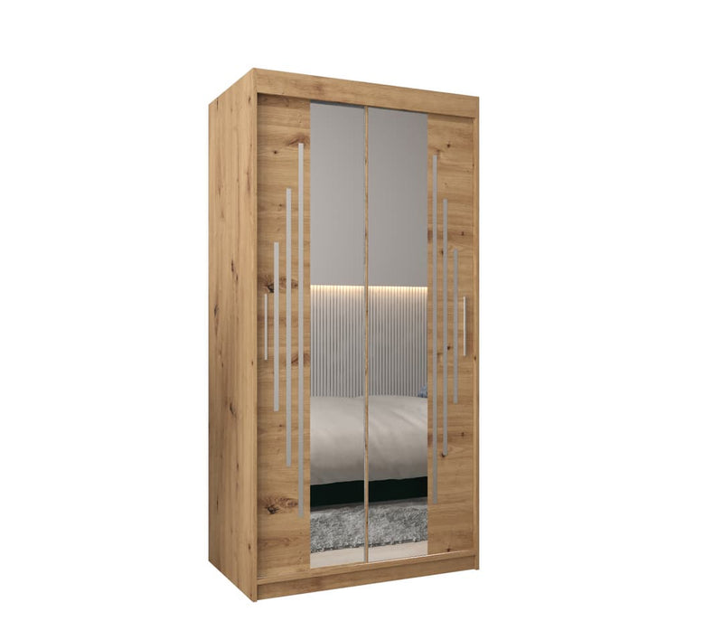 York I Sliding Door Wardrobe 100cm