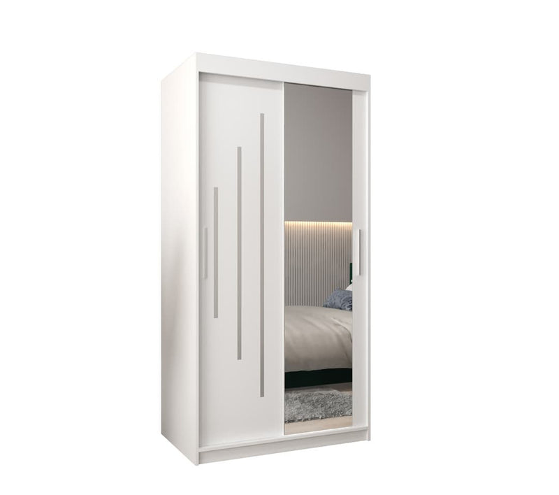 York II Sliding Door Wardrobe 100cm