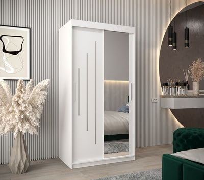 York II Sliding Door Wardrobe 100cm