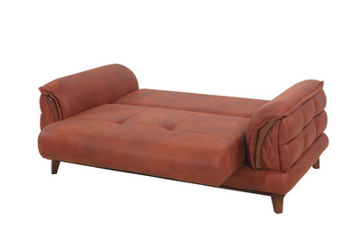 MONACO LUXURY Fabric 3+2 SofaBed - Tan Colour