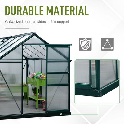 10 Ft X 6 Ft Aluminium Frame Walk-in Greenhouse