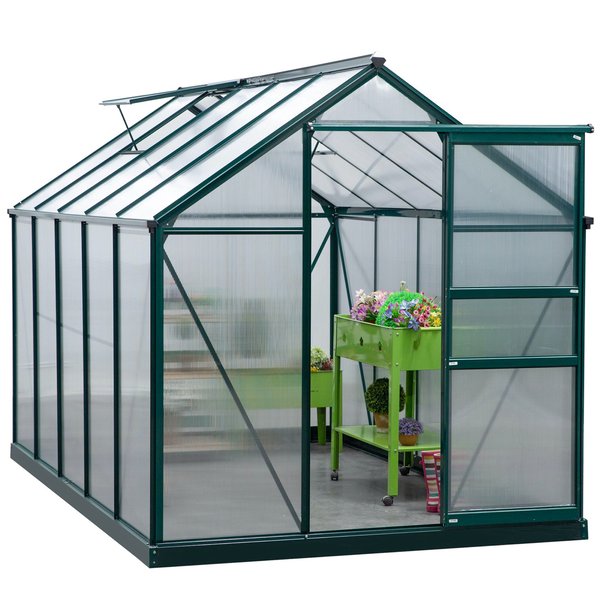 10 Ft X 6 Ft Aluminium Frame Walk-in Greenhouse